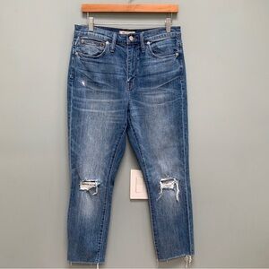 Madewell High Rise Slim BoyJean in Blue 28
